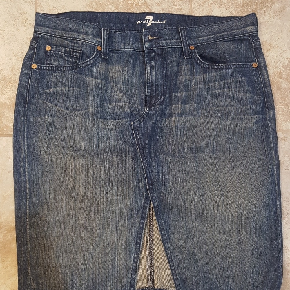7 for all mankind Denim Skirt size 30 (10)